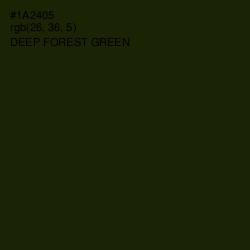 #1A2405 - Deep Forest Green Color Image