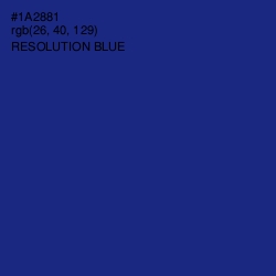 #1A2881 - Resolution Blue Color Image