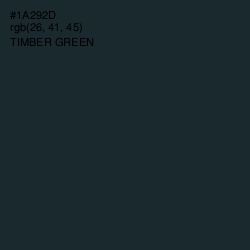 #1A292D - Timber Green Color Image