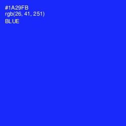 #1A29FB - Blue Color Image
