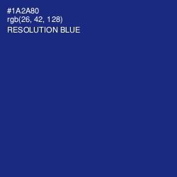 #1A2A80 - Resolution Blue Color Image