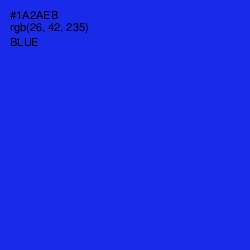 #1A2AEB - Blue Color Image