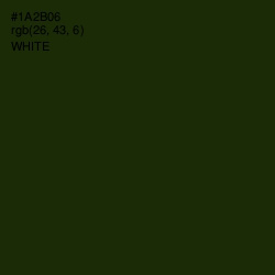 #1A2B06 - Deep Forest Green Color Image