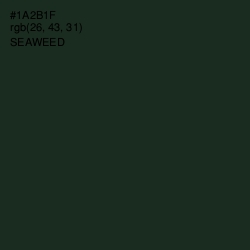 #1A2B1F - Seaweed Color Image