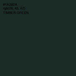 #1A2B2A - Timber Green Color Image