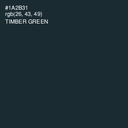 #1A2B31 - Timber Green Color Image