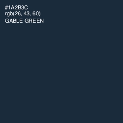 #1A2B3C - Gable Green Color Image
