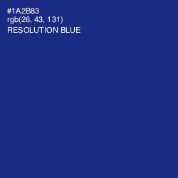 #1A2B83 - Resolution Blue Color Image