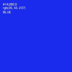 #1A2BED - Blue Color Image