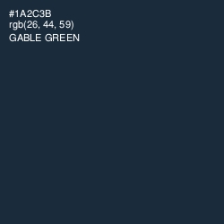 #1A2C3B - Gable Green Color Image