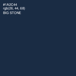 #1A2C44 - Big Stone Color Image