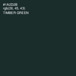 #1A2D2B - Timber Green Color Image