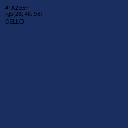 #1A2E5F - Cello Color Image