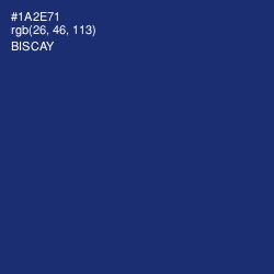 #1A2E71 - Biscay Color Image