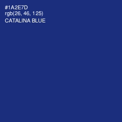 #1A2E7D - Catalina Blue Color Image