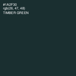 #1A2F30 - Timber Green Color Image