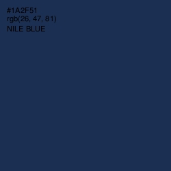 #1A2F51 - Nile Blue Color Image