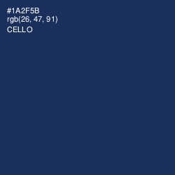 #1A2F5B - Cello Color Image