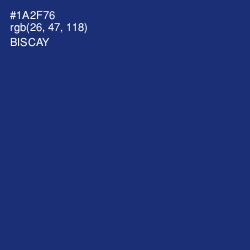 #1A2F76 - Biscay Color Image