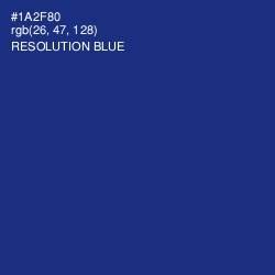 #1A2F80 - Resolution Blue Color Image