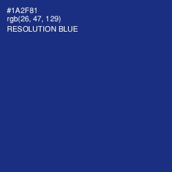 #1A2F81 - Resolution Blue Color Image