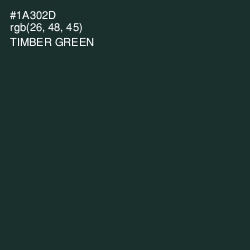 #1A302D - Timber Green Color Image