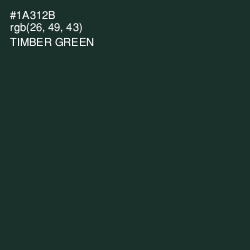 #1A312B - Timber Green Color Image