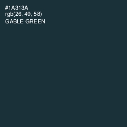 #1A313A - Gable Green Color Image