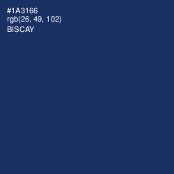 #1A3166 - Biscay Color Image