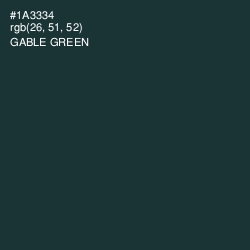 #1A3334 - Gable Green Color Image