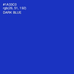 #1A33C0 - Dark Blue Color Image