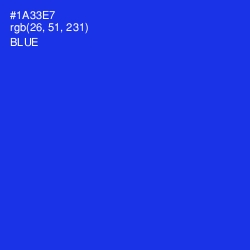 #1A33E7 - Blue Color Image