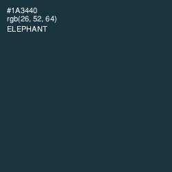 #1A3440 - Elephant Color Image
