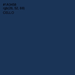 #1A3458 - Cello Color Image