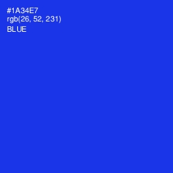 #1A34E7 - Blue Color Image