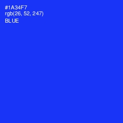 #1A34F7 - Blue Color Image