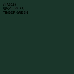 #1A3529 - Timber Green Color Image