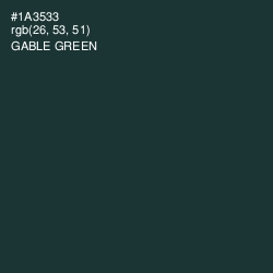 #1A3533 - Gable Green Color Image