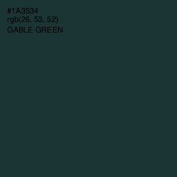 #1A3534 - Gable Green Color Image