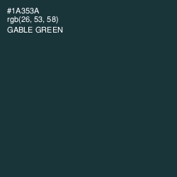 #1A353A - Gable Green Color Image