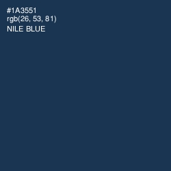 #1A3551 - Nile Blue Color Image