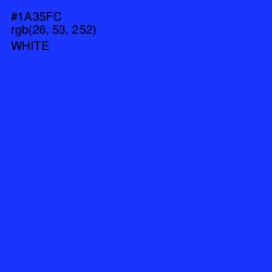 #1A35FC - Blue Color Image