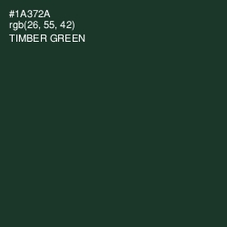 #1A372A - Timber Green Color Image