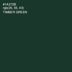 #1A372B - Timber Green Color Image