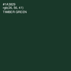 #1A3829 - Timber Green Color Image