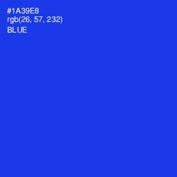 #1A39E8 - Blue Color Image