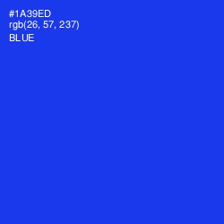 #1A39ED - Blue Color Image