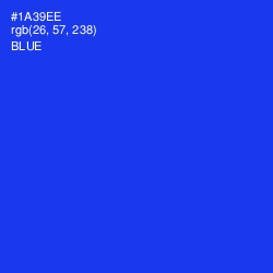 #1A39EE - Blue Color Image