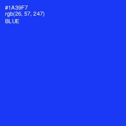 #1A39F7 - Blue Color Image