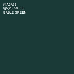 #1A3A38 - Gable Green Color Image